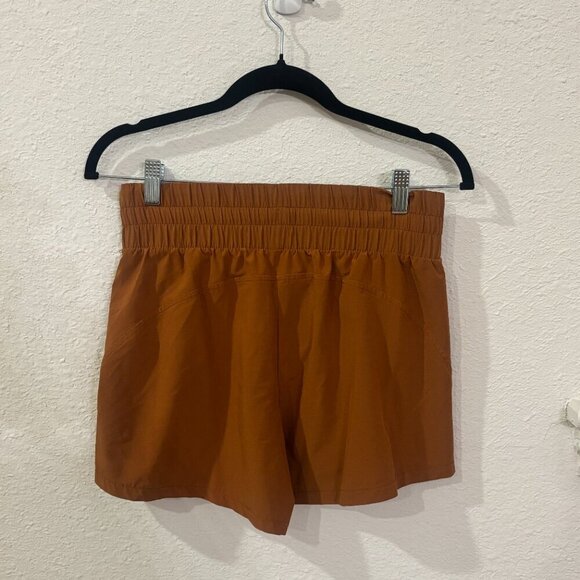 All in Motion High Rise Burnt Orange Shorts - Picture 3 of 5